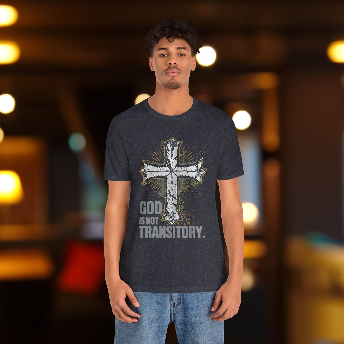 GOD IS NOT TRANSITORY. | Bella+Canvas- Ultra Soft Short Sleeve Tee