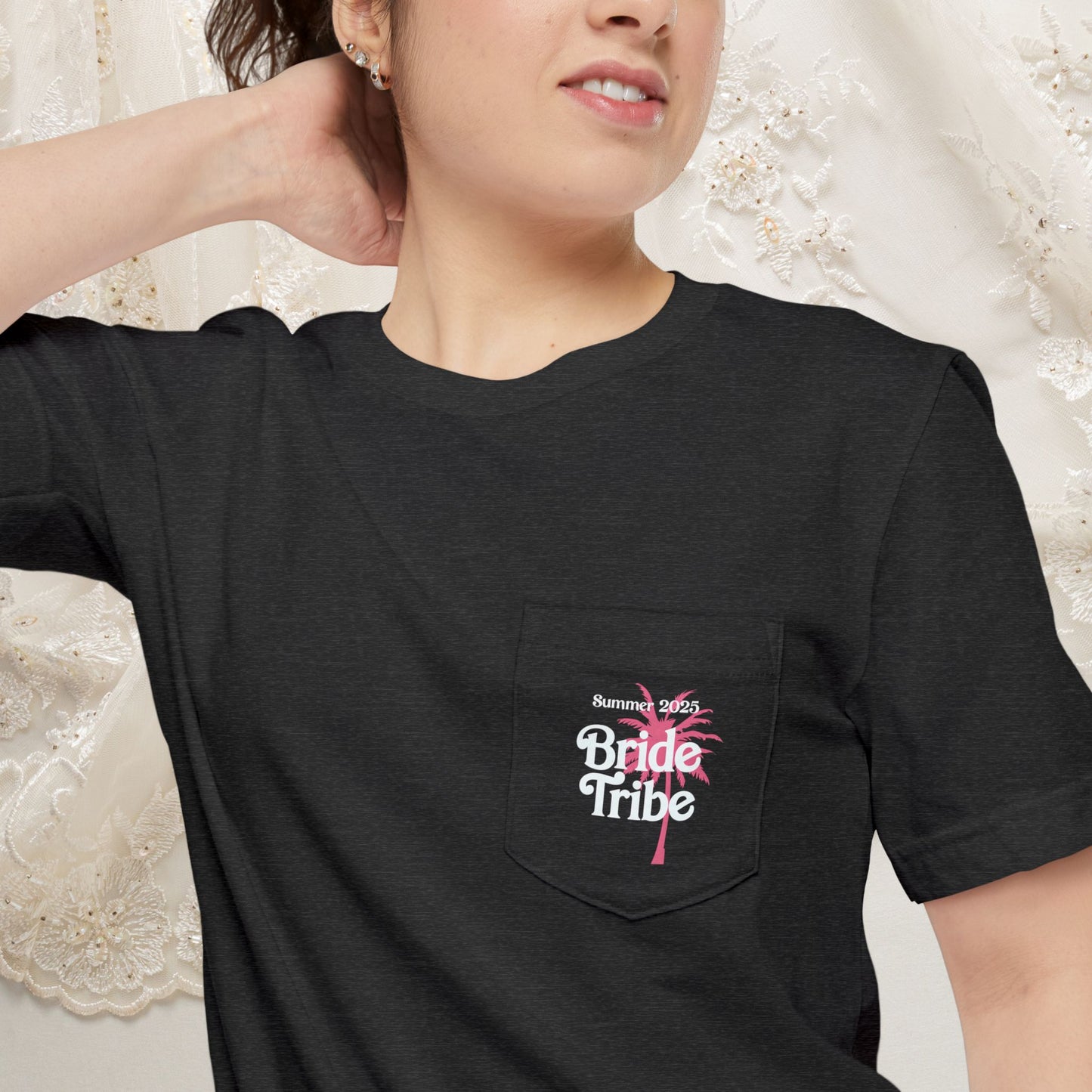Bride Tribe Summer 2025 - Bella+Canvas Premium Quality Vintage Style Ultra Soft Pocket T-shirt