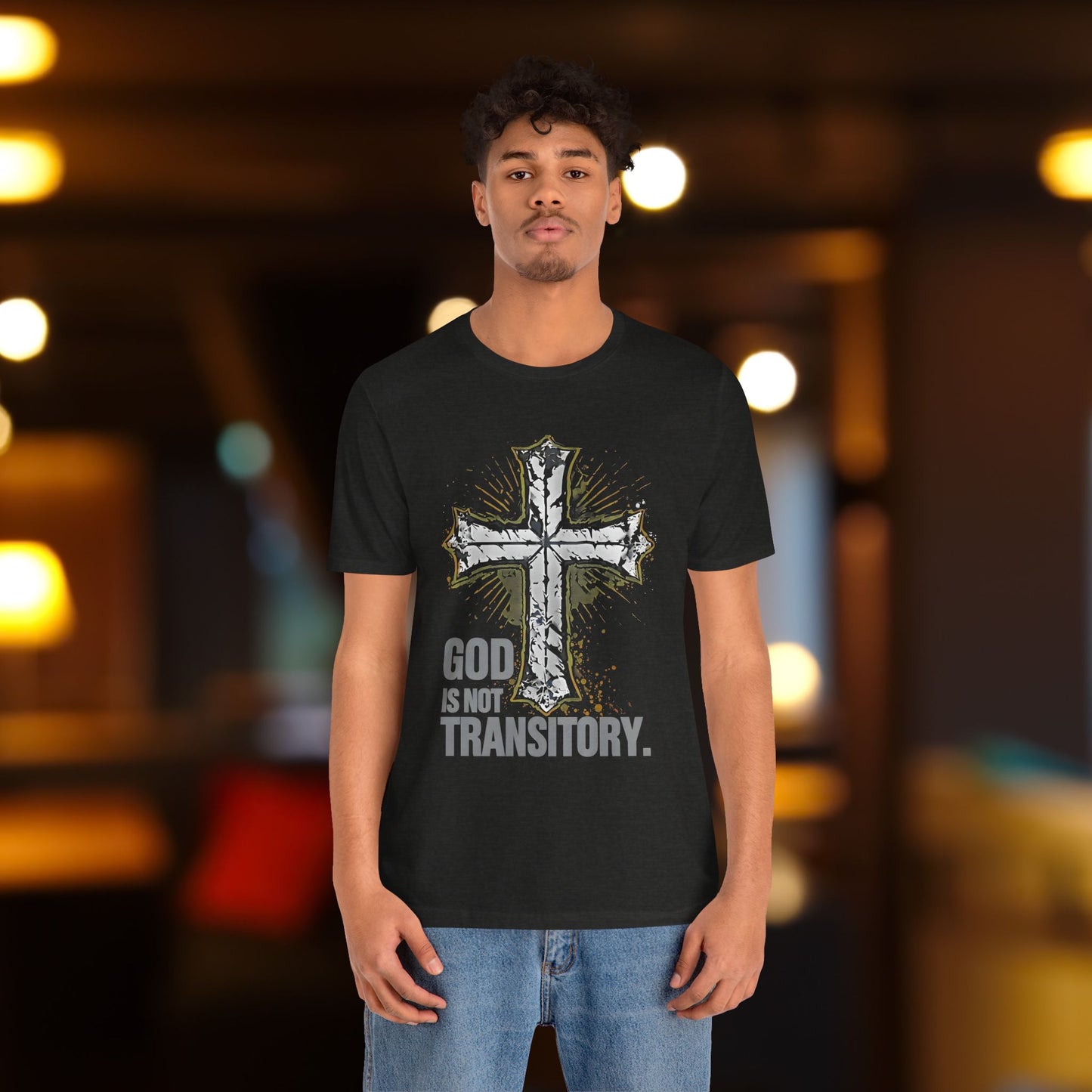 GOD IS NOT TRANSITORY. | Bella+Canvas- Ultra Soft Short Sleeve Tee