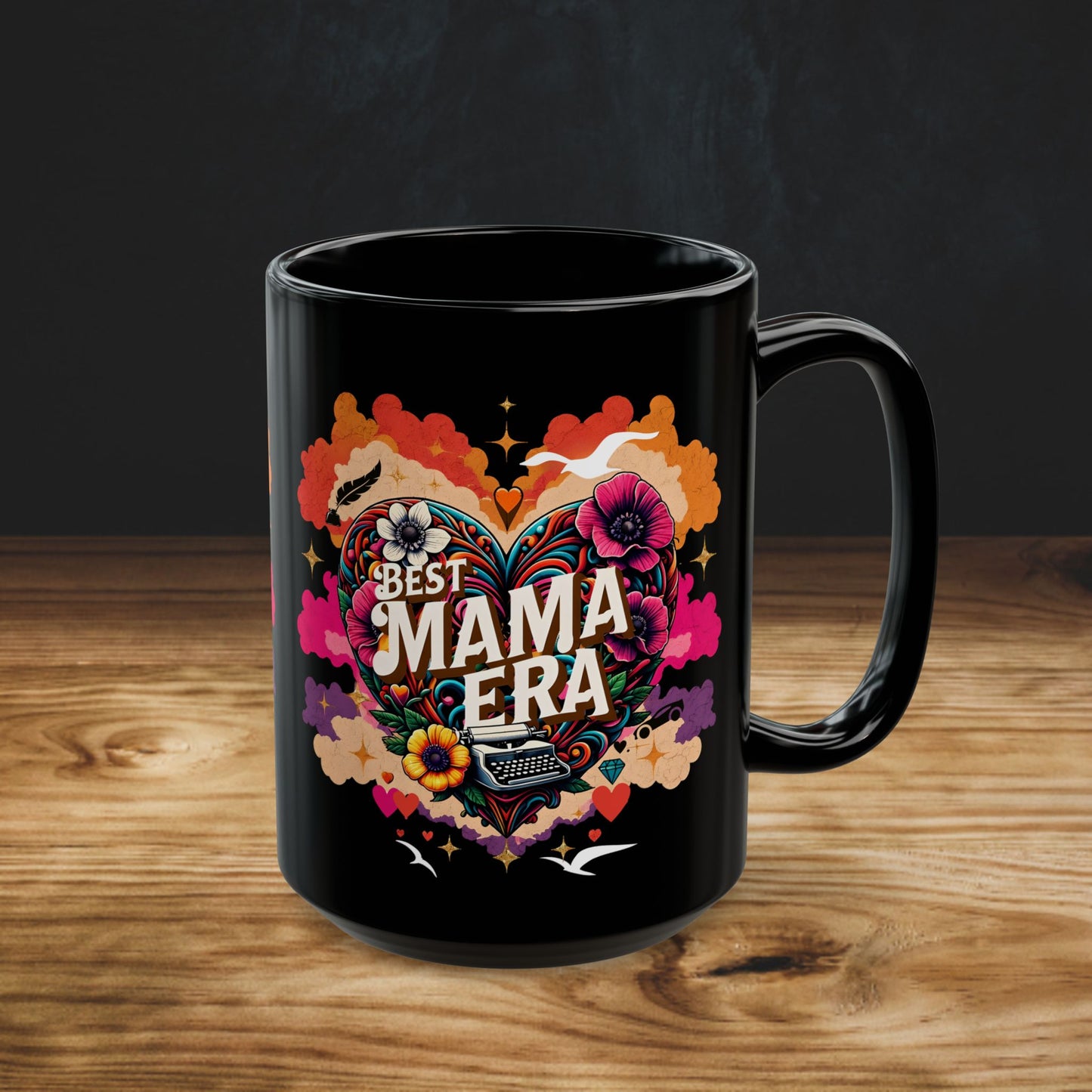 Best Mama Era Black Mug (15oz)