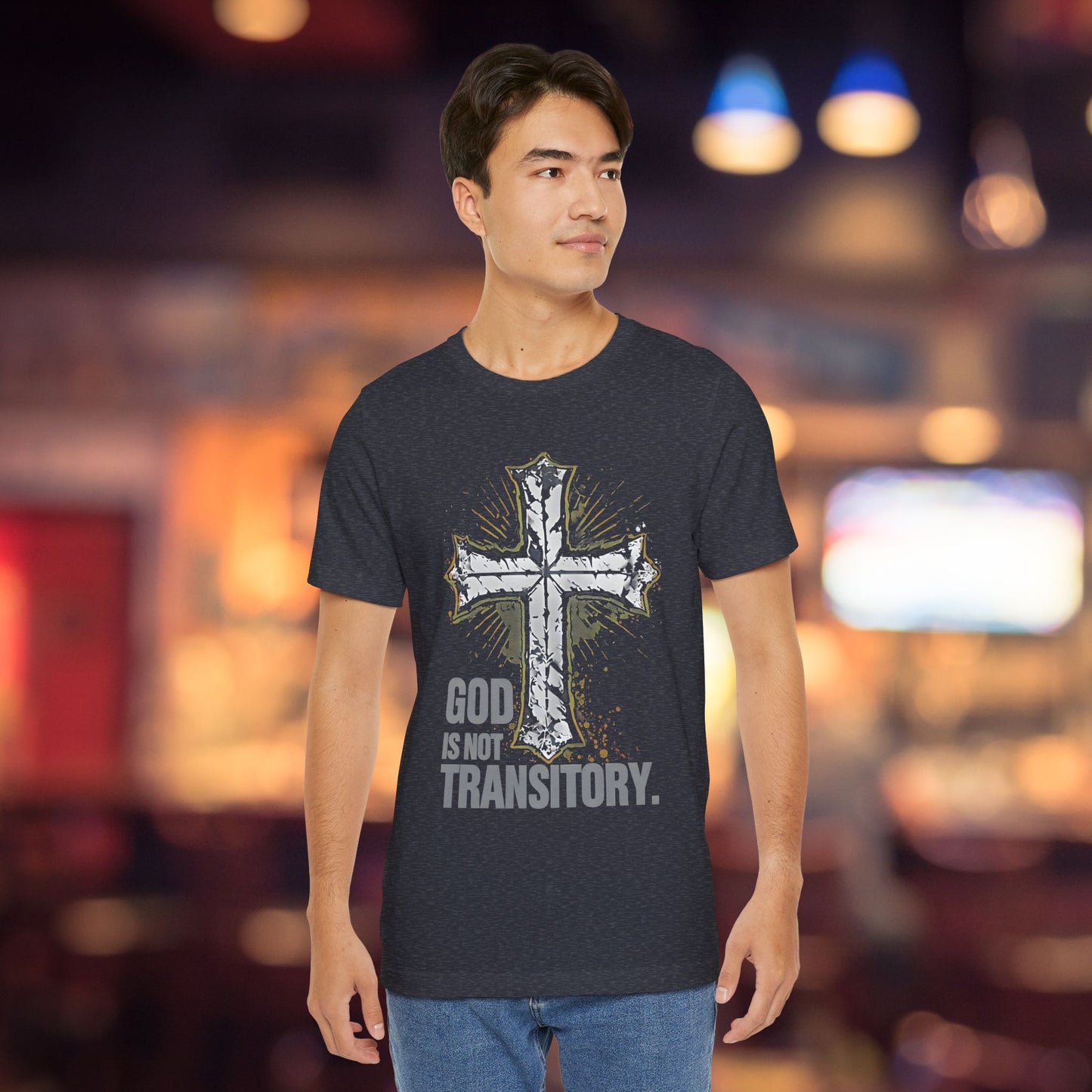 GOD IS NOT TRANSITORY. | Bella+Canvas- Ultra Soft Short Sleeve Tee