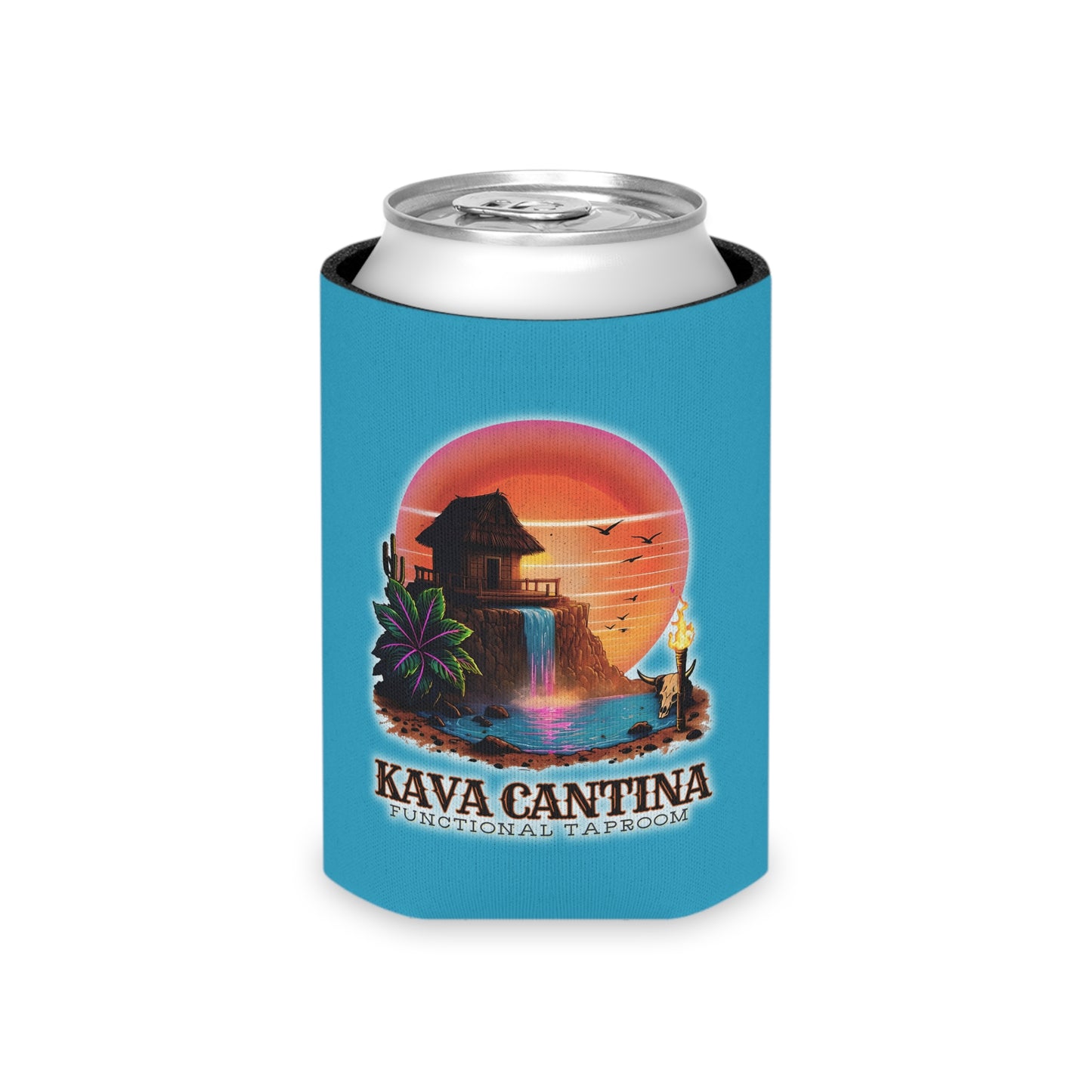 Custom Kav Order Can Cooler Koozie (TURQUOISE)