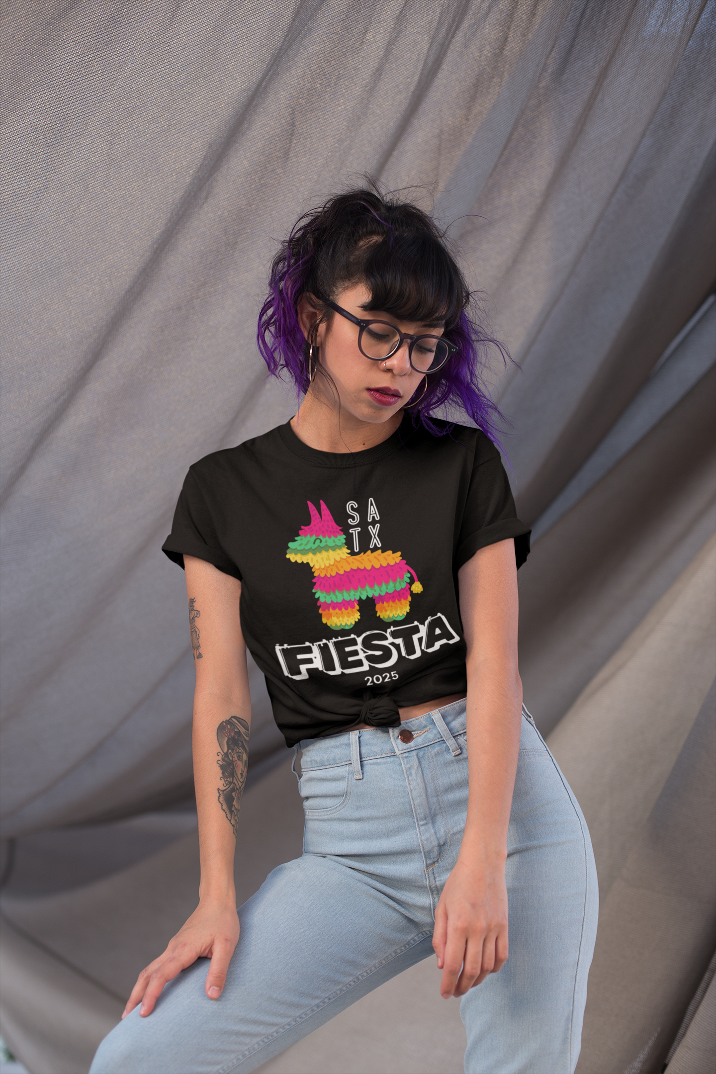 SA TX FIESTA 2025 UltraSoft Bella+ Canvas Tee