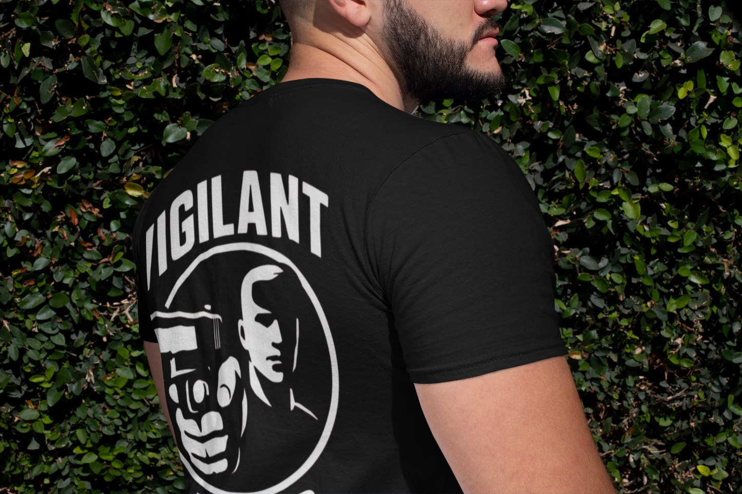 Vigilant Arms | Jersey Comfort Bella+Canvas Short Sleeve Tee. Original Design Front/Back