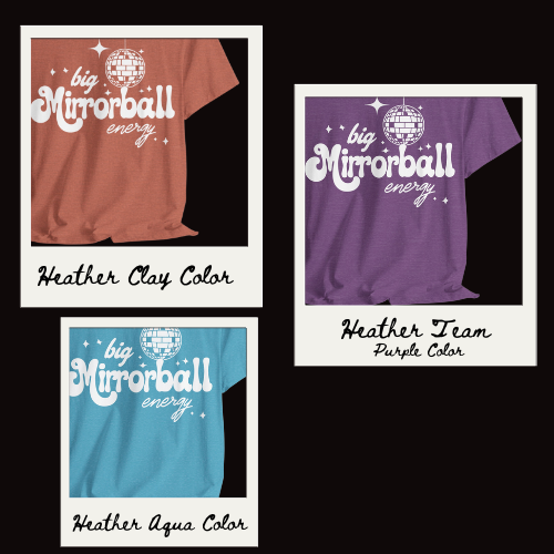 Big Mirrorball Energy UltraSoft Bella+Canvas Unisex Jersey Short Sleeve Tee