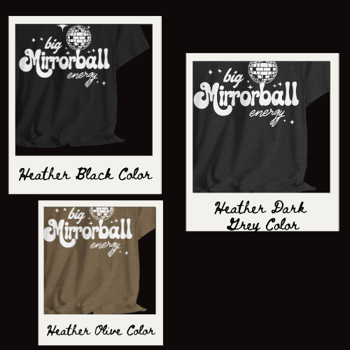 Big Mirrorball Energy UltraSoft Bella+Canvas Unisex Jersey Short Sleeve Tee