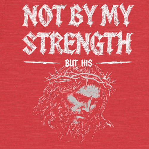 Not By My Strength but His Ultra Soft Jersey Short Sleeve Tee