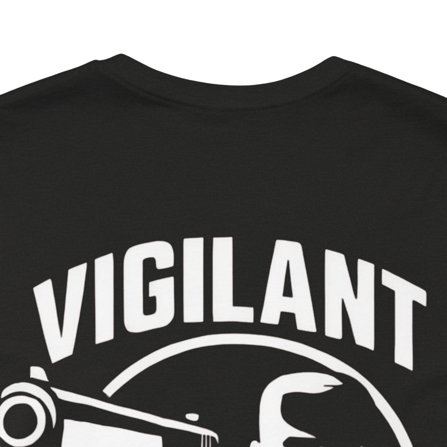 Vigilant Arms | Jersey Comfort Bella+Canvas Short Sleeve Tee. Original Design Front/Back