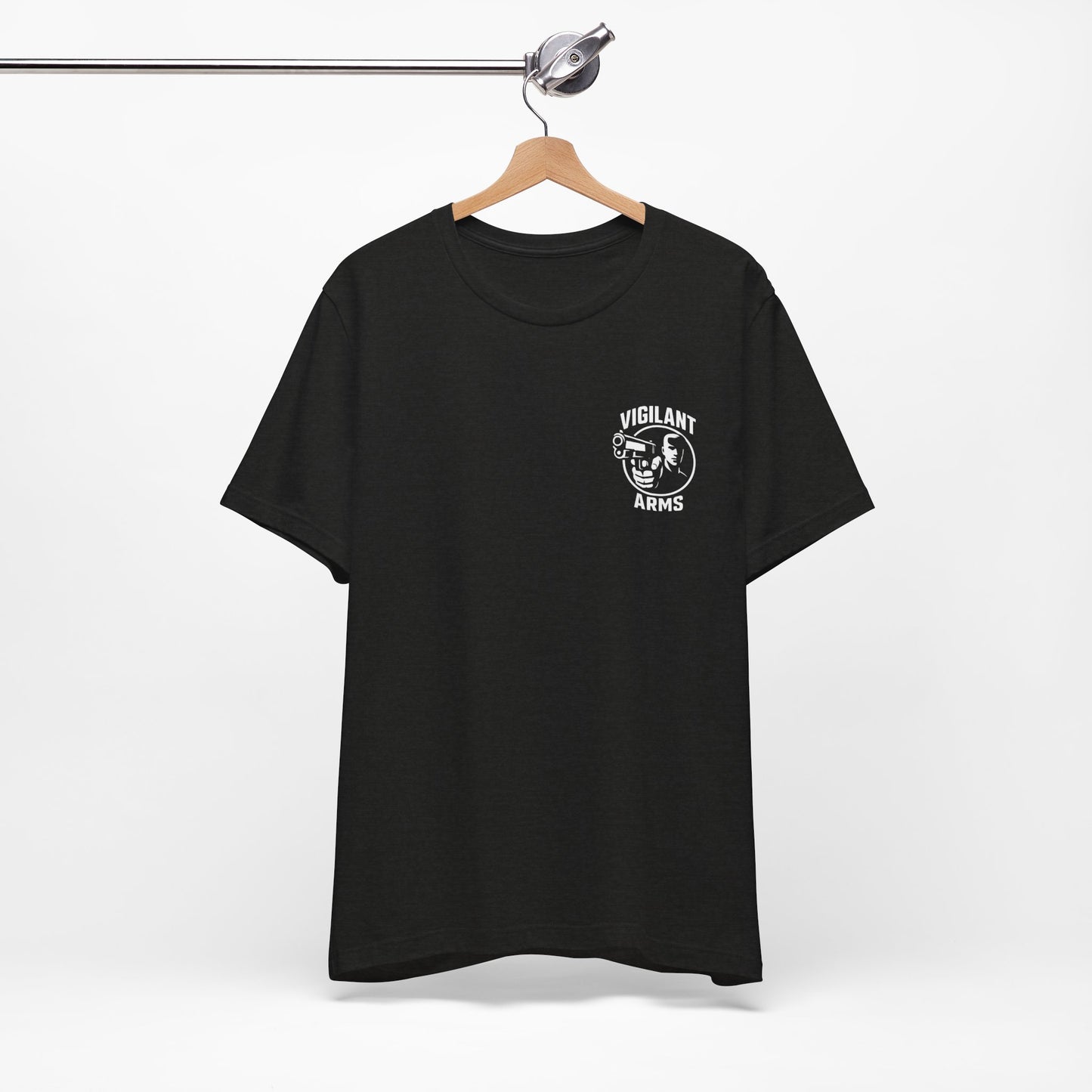 Vigilant Arms | Jersey Comfort Bella+Canvas Short Sleeve Tee. Original Design Front/Back