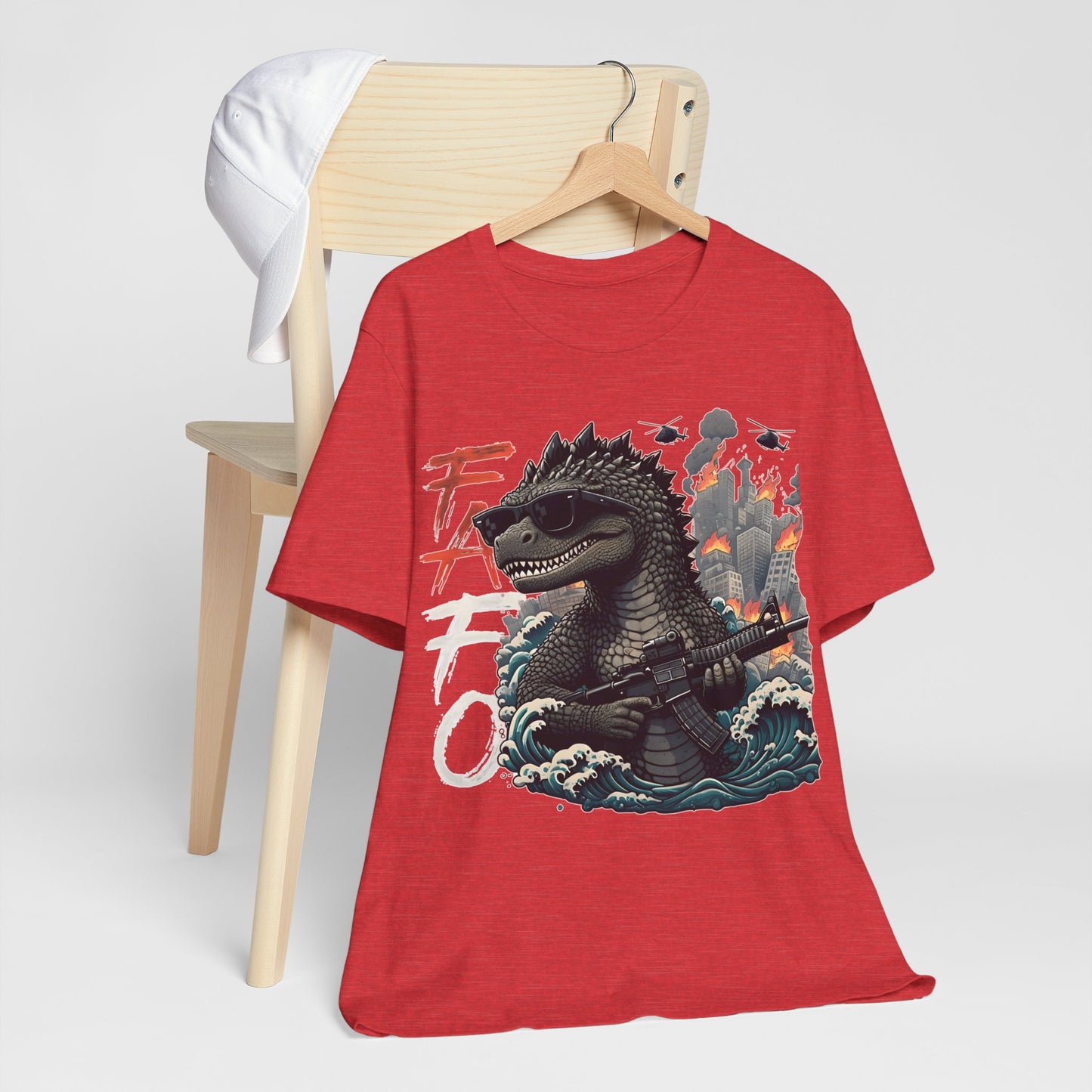 FAFO Kaiju Ultra Soft Vintage Style Jersey Short Sleeve Tee