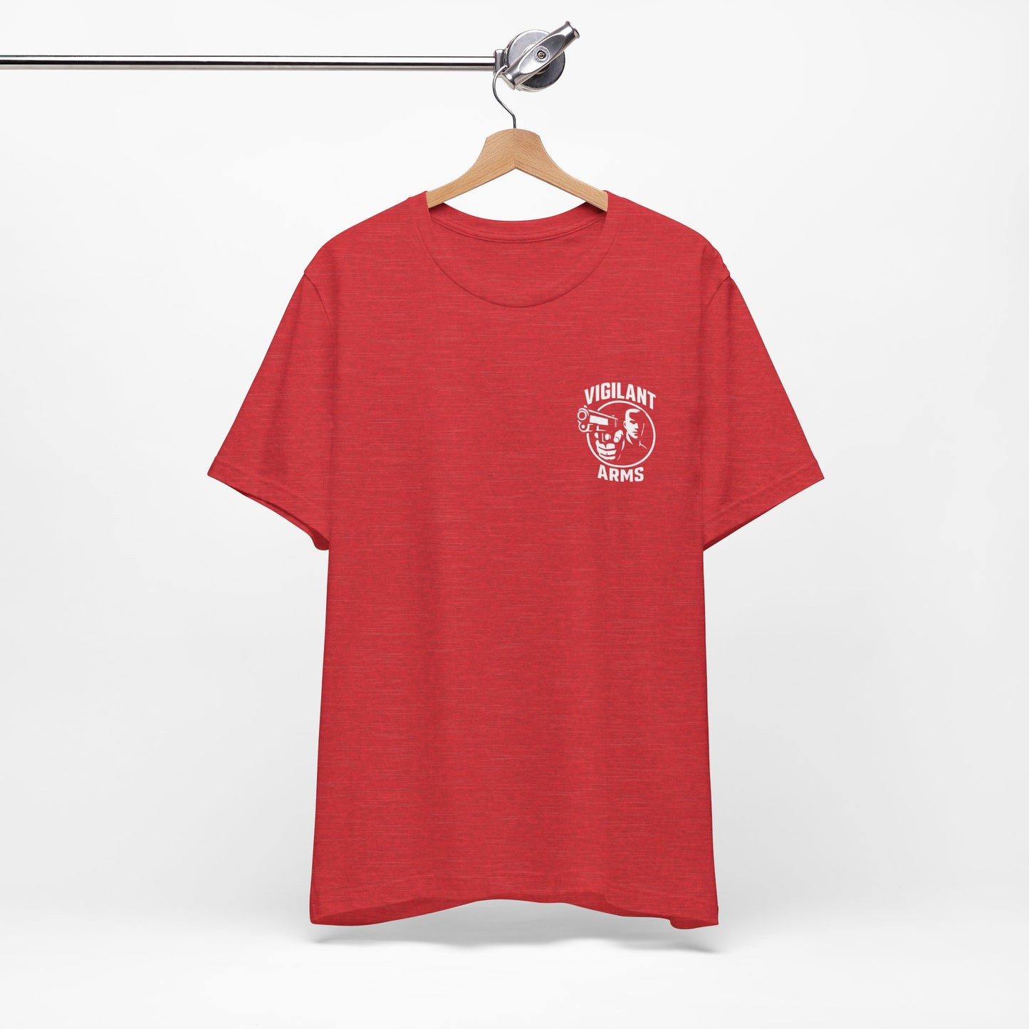 Vigilant Arms | Jersey Comfort Bella+Canvas Short Sleeve Tee. Original Design Front/Back