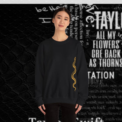 Delicate Rep Album- Snake and Butterflies Crewneck Sweatshirt