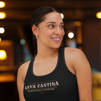 Custom Kav Order Racerback Tank Top with front and back design (BLACK)