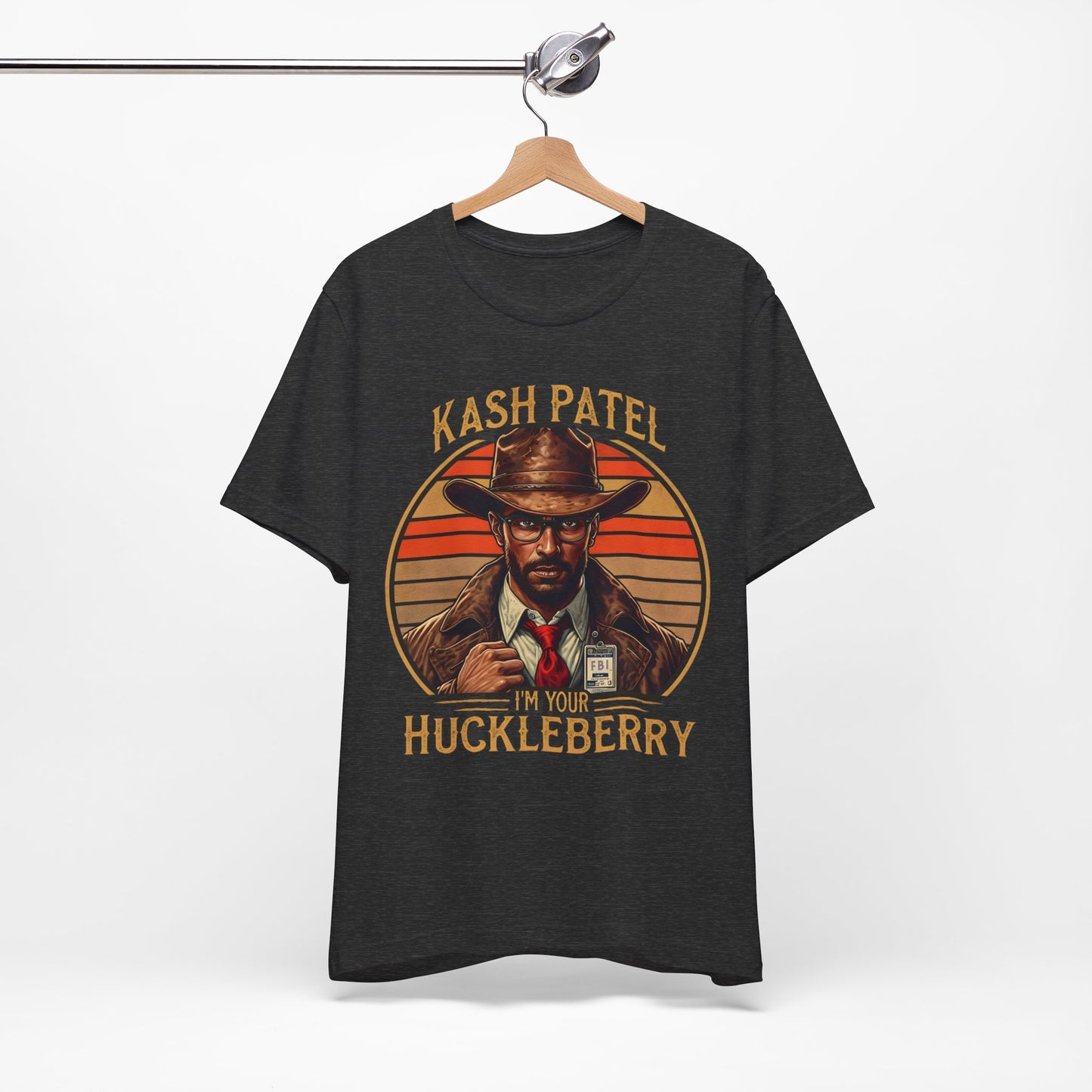 Kash Patel I'm Your Huckleberry -FBI Vintage Style Ultra Soft Short Sleeve Tee