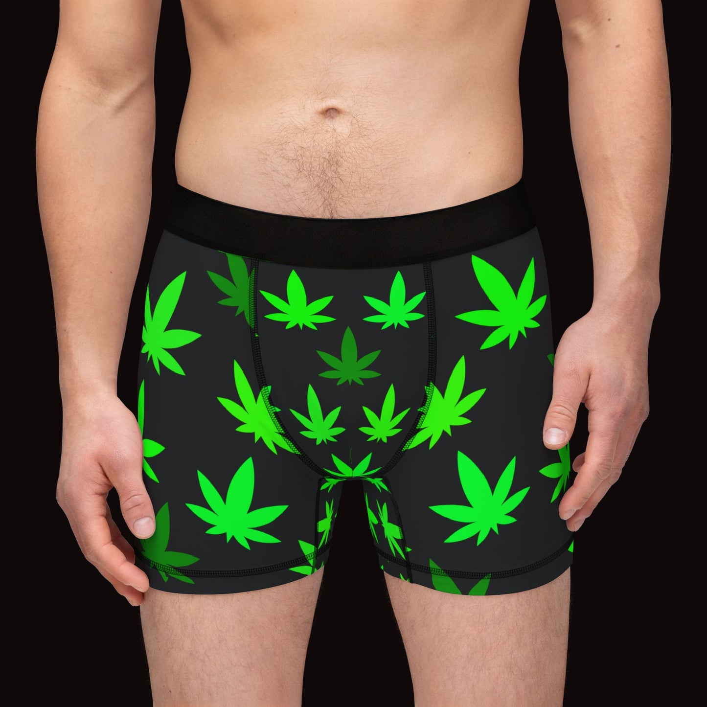 Comfy and Bold Boxer Collection: Cannabis Leaf 420  Design - Ultimate Comfort & Lasting Detail