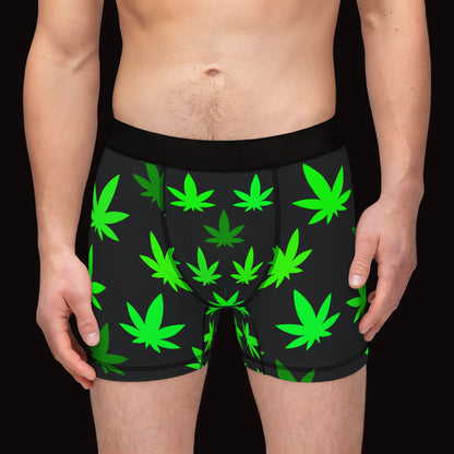 Comfy and Bold Boxer Collection: Cannabis Leaf 420  Design - Ultimate Comfort & Lasting Detail