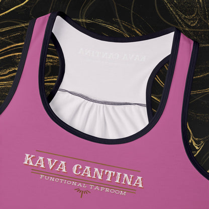 Custom Kav Order Racerback Tank Top with front and back design (PINK)