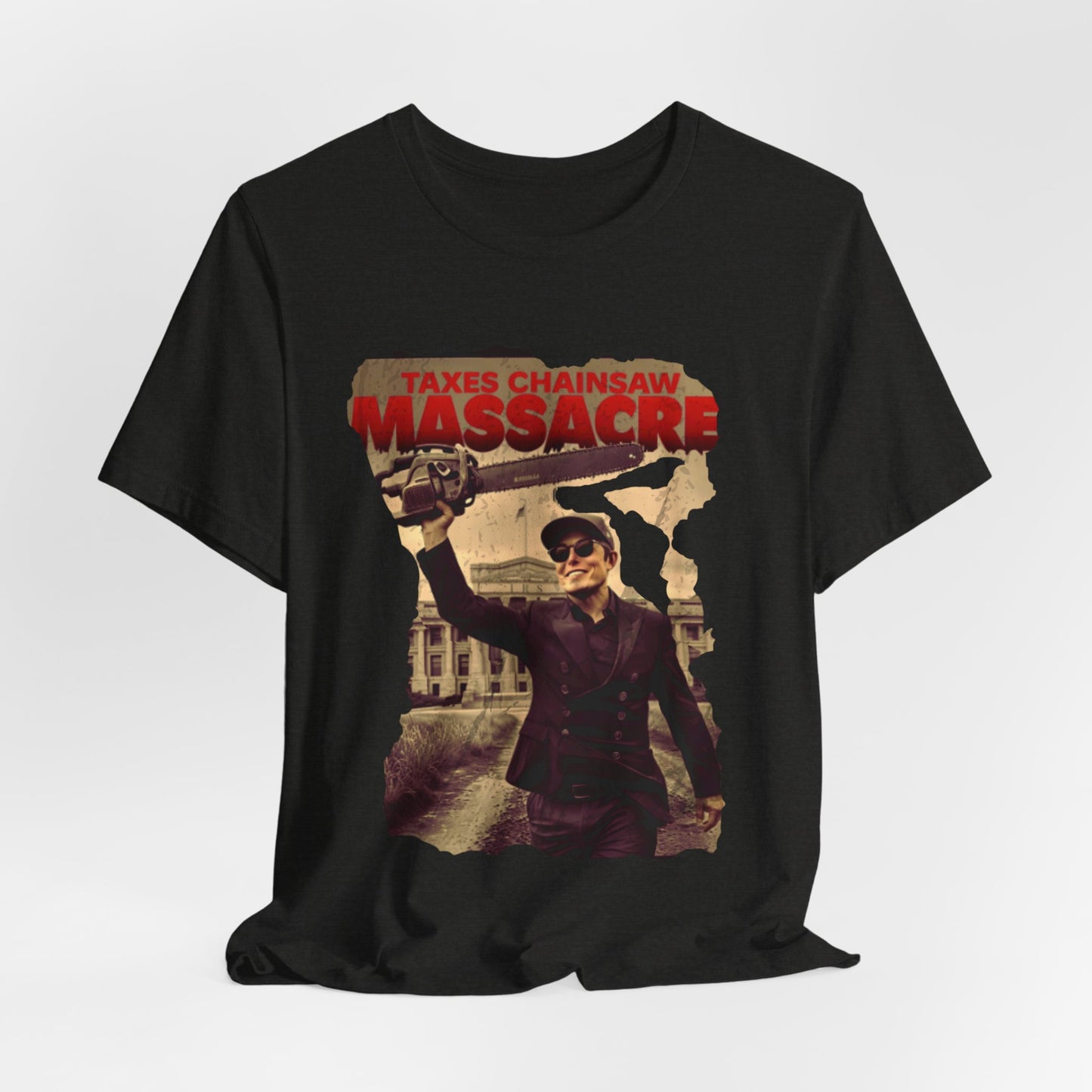 TAXES Chainsaw Massacre ULTRA COMFY Vintage Style Short Sleeve Tee