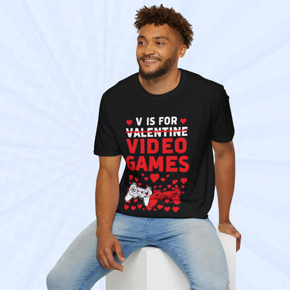 The Valentines Day Tee. V is for Video Games.