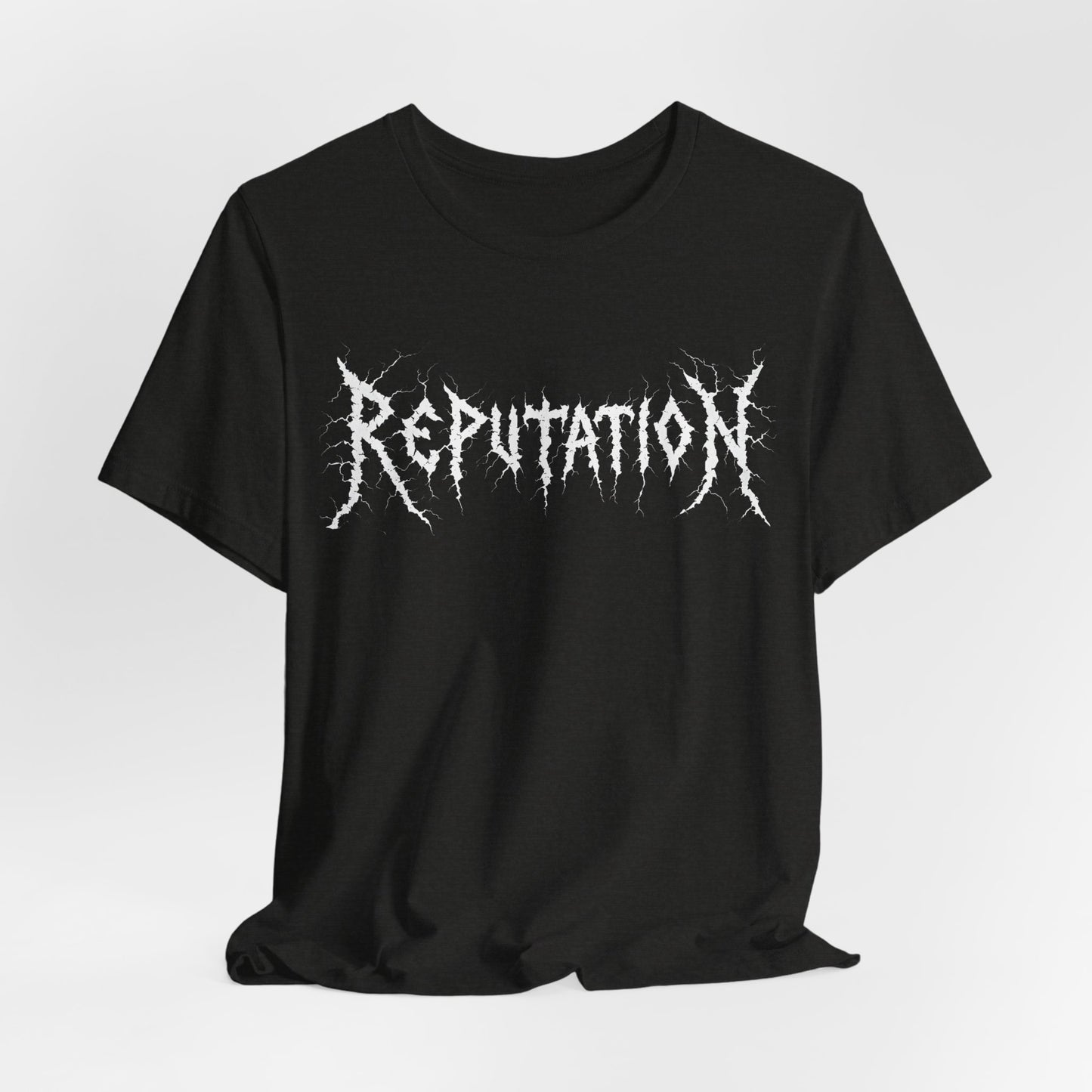 Bella + Canvas Ultra Comfy Metal Band Merch Reputation Short Vintage Sleeve Tee