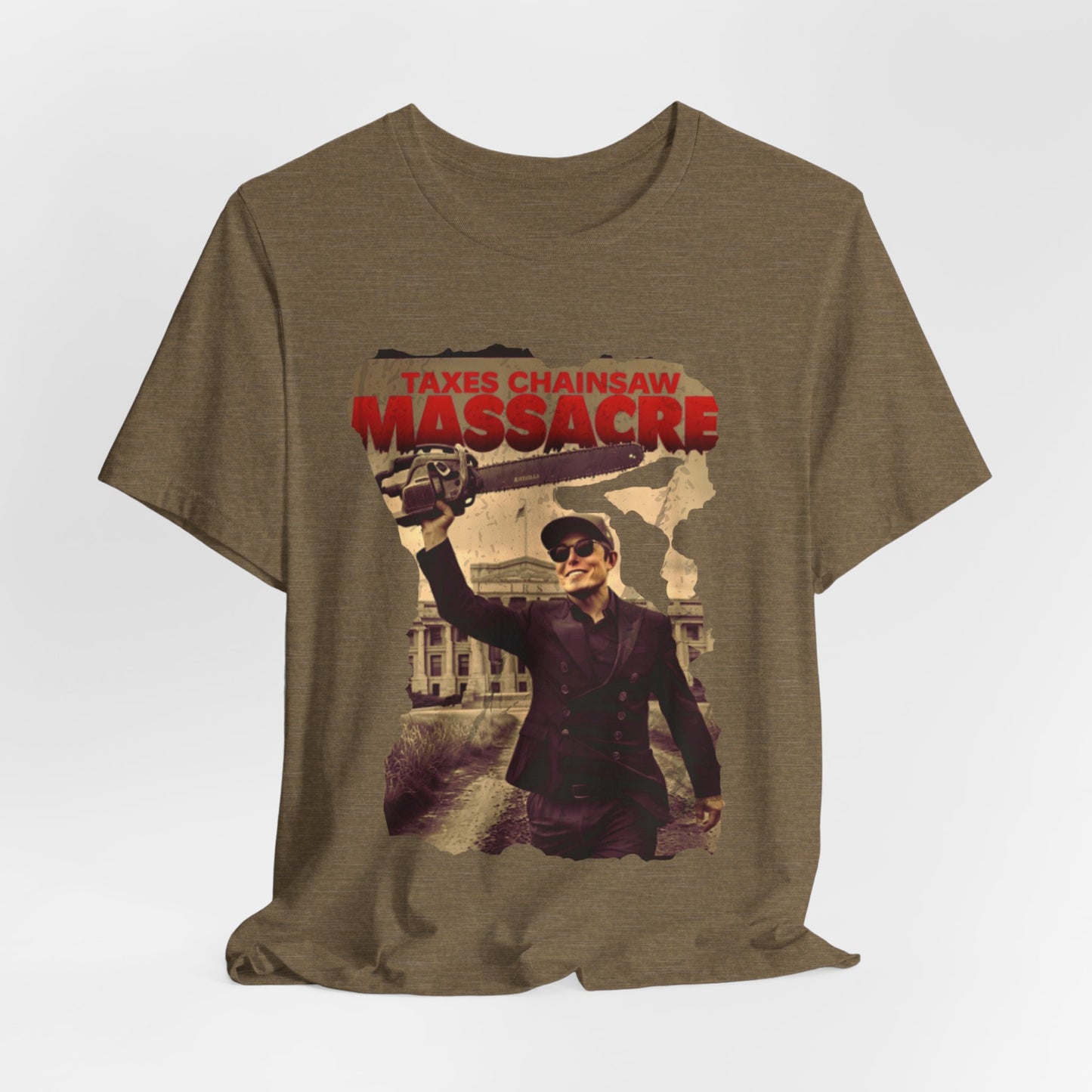 TAXES Chainsaw Massacre ULTRA COMFY Vintage Style Short Sleeve Tee