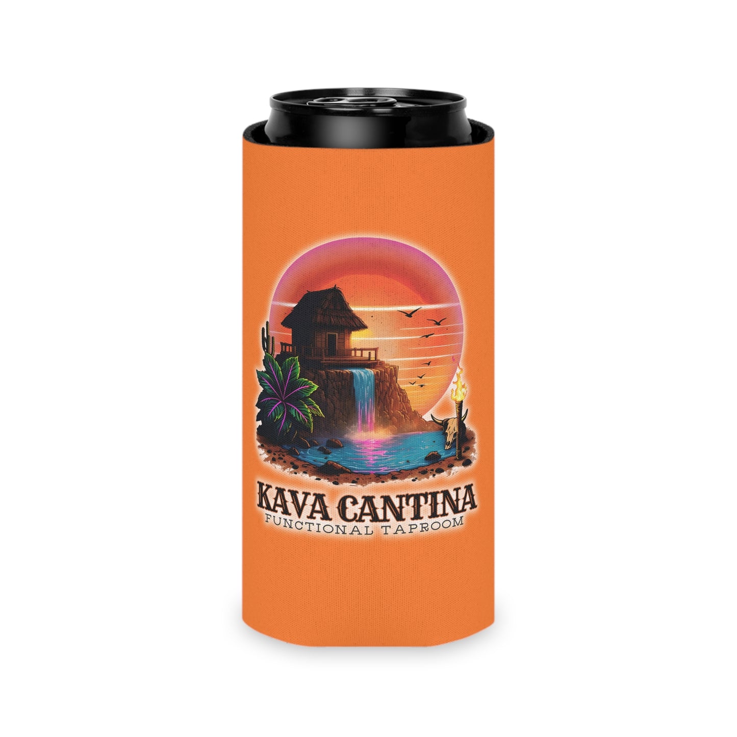 Copy of Custom Kav Order Can Cooler SLIM Koozie (ORANGE)