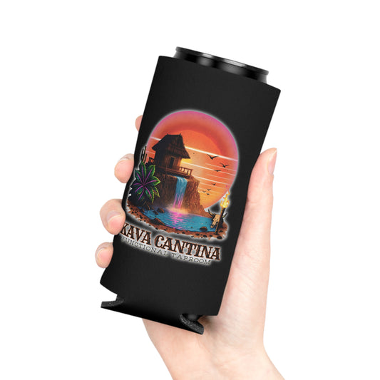 Custom Kav Order Can Cooler SLIM Koozie (BLACK)