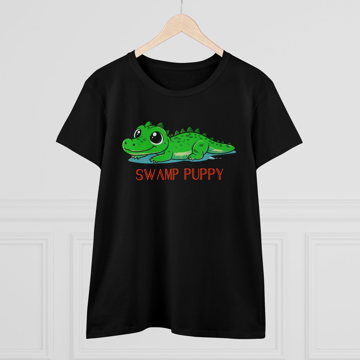 Swamp Puppy Comfy Midweight Sculpted Tee. Sweet and Sporty Collection ✨🧡🏈💙🐊