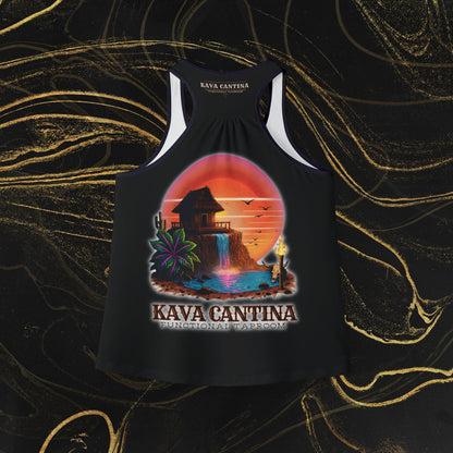 Custom Kav Order Racerback Tank Top with front and back design (BLACK)