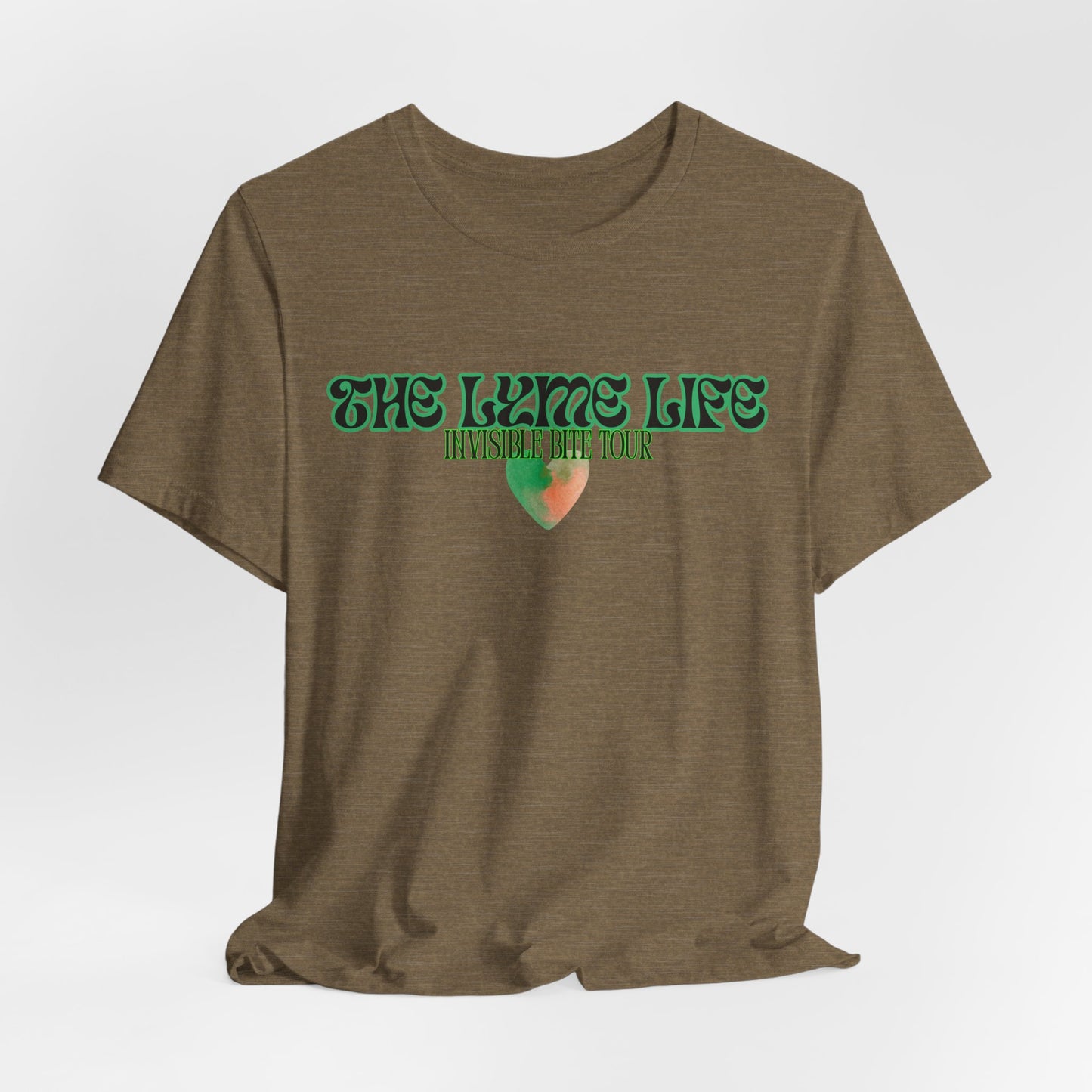 Surviving Lyme The Lyme Life Invisible Bite Tour - Bella+Canvas Ultra Soft Tee. Vintage Band Tee Style
