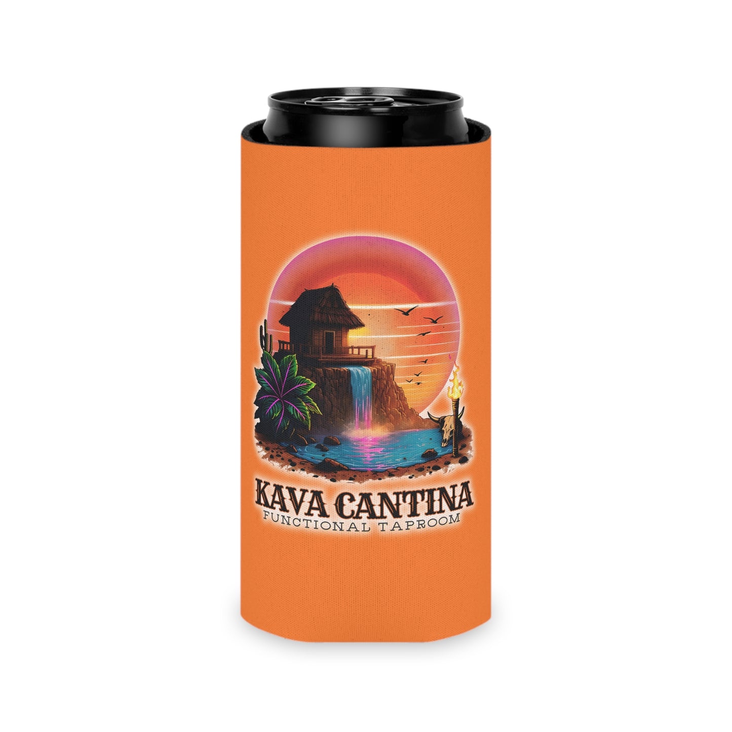 Copy of Custom Kav Order Can Cooler SLIM Koozie (ORANGE)