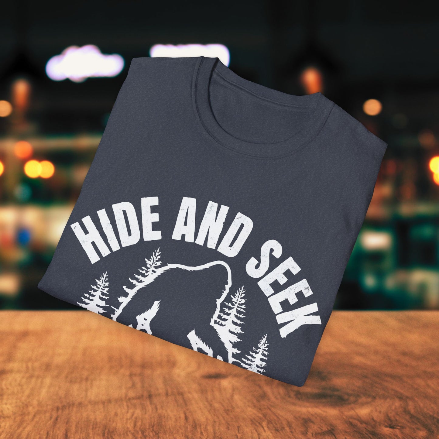 Hide and Seek Funny Bigfoot T-Shirt