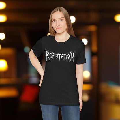 Bella + Canvas Ultra Comfy Metal Band Merch Reputation Short Vintage Sleeve Tee