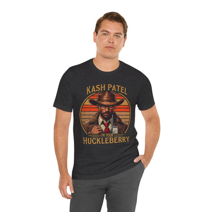 Kash Patel I'm Your Huckleberry -FBI Vintage Style Ultra Soft Short Sleeve Tee