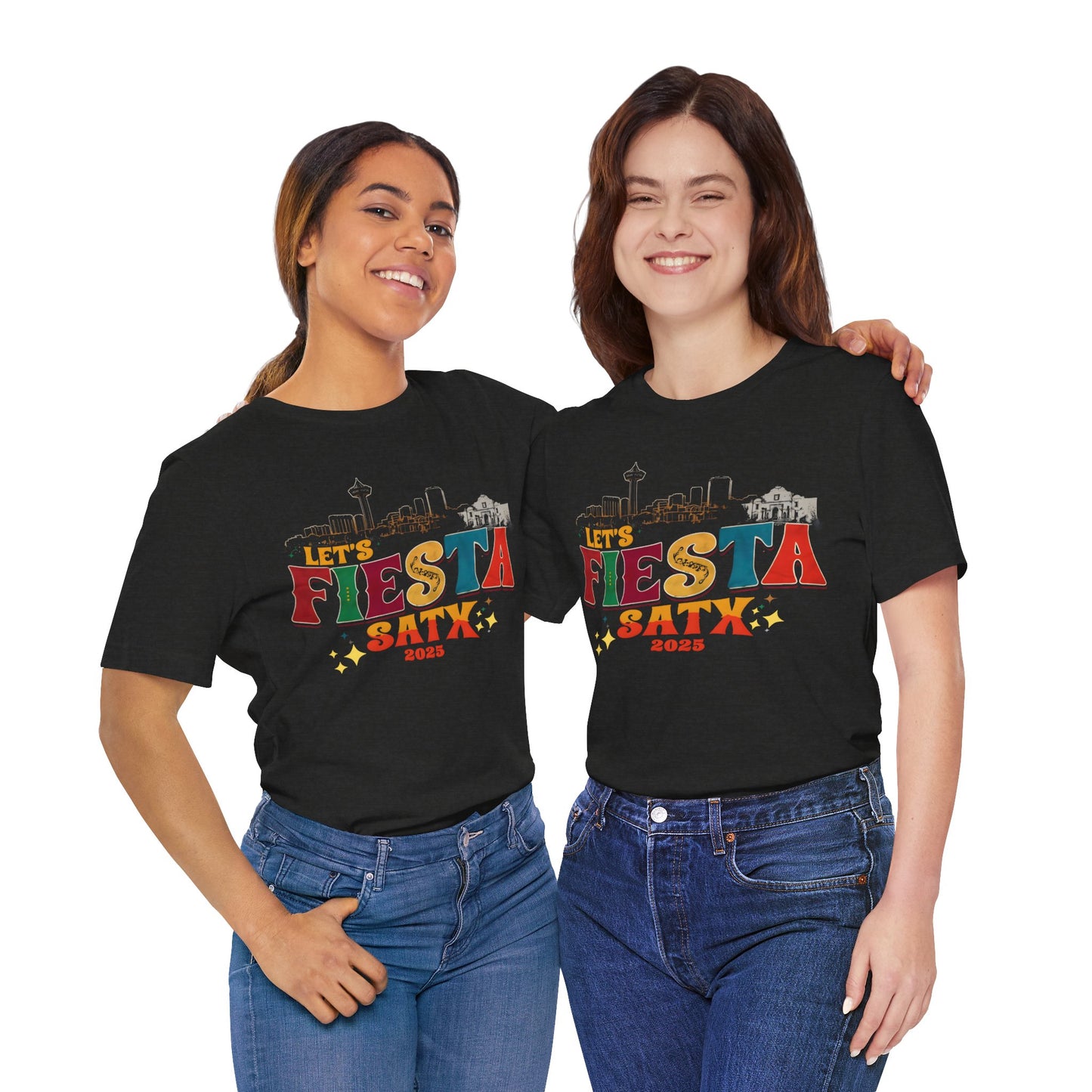 Let's Fiesta SATX 2025 Ultra Soft Unisex Bella+Canvas Jersey Comfy Short Sleeve Tee