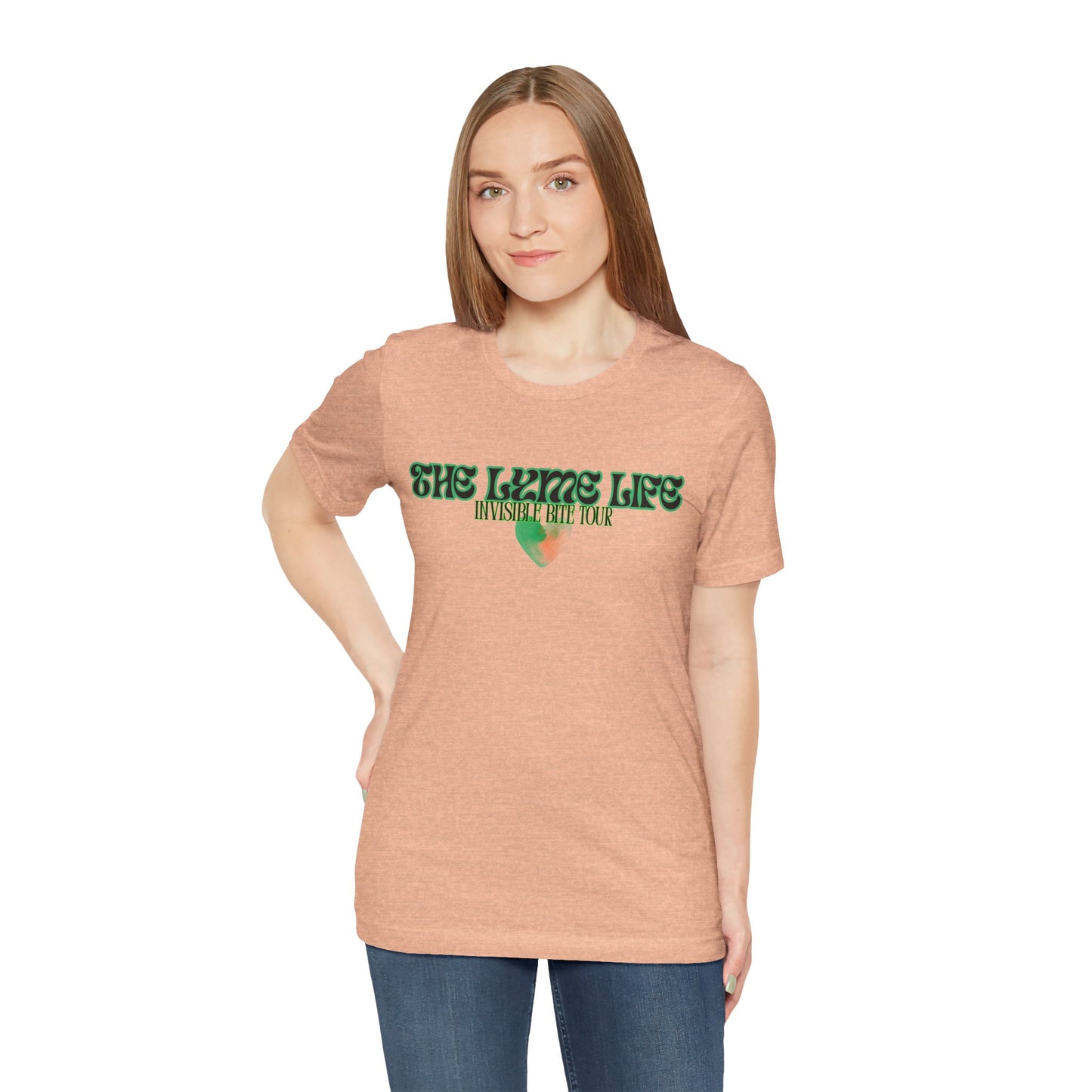 Surviving Lyme The Lyme Life Invisible Bite Tour - Bella+Canvas Ultra Soft Tee. Vintage Band Tee Style