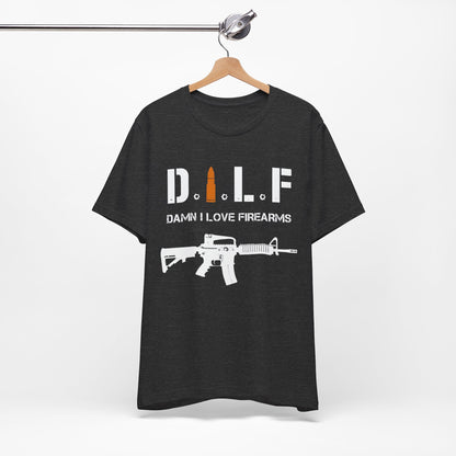 DILF Jersey Short Sleeve Comfy Tee | UltraSoft Bella+Canvas