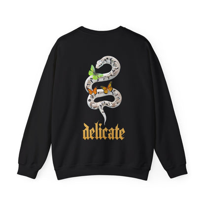 Delicate Rep Album- Snake and Butterflies Crewneck Sweatshirt