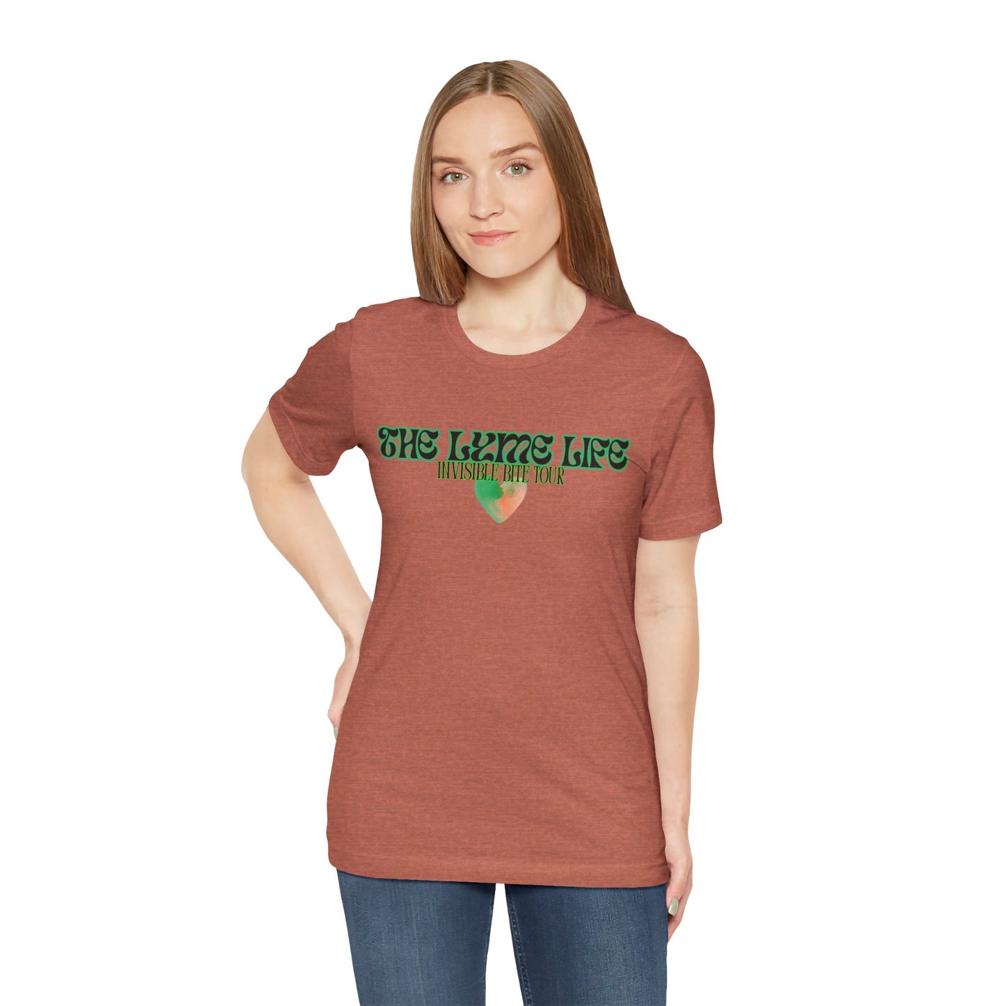 Surviving Lyme The Lyme Life Invisible Bite Tour - Bella+Canvas Ultra Soft Tee. Vintage Band Tee Style