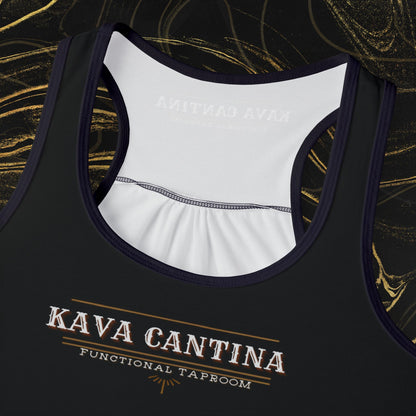 Custom Kav Order Racerback Tank Top with front and back design (BLACK)