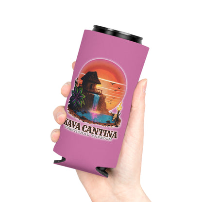 Custom Kav Order Can Cooler SLIM Koozie (LIGHT PINK)