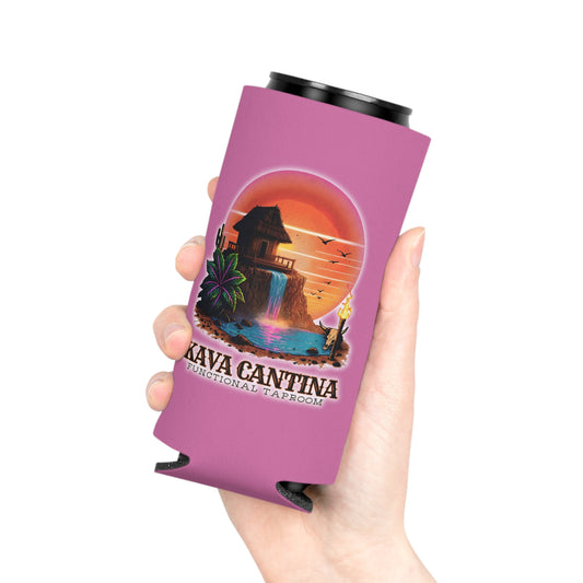 Custom Kav Order Can Cooler SLIM Koozie (LIGHT PINK)