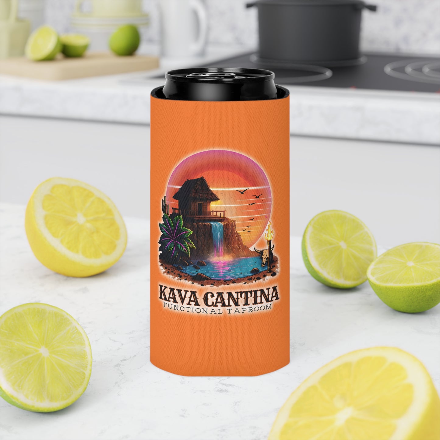 Copy of Custom Kav Order Can Cooler SLIM Koozie (ORANGE)