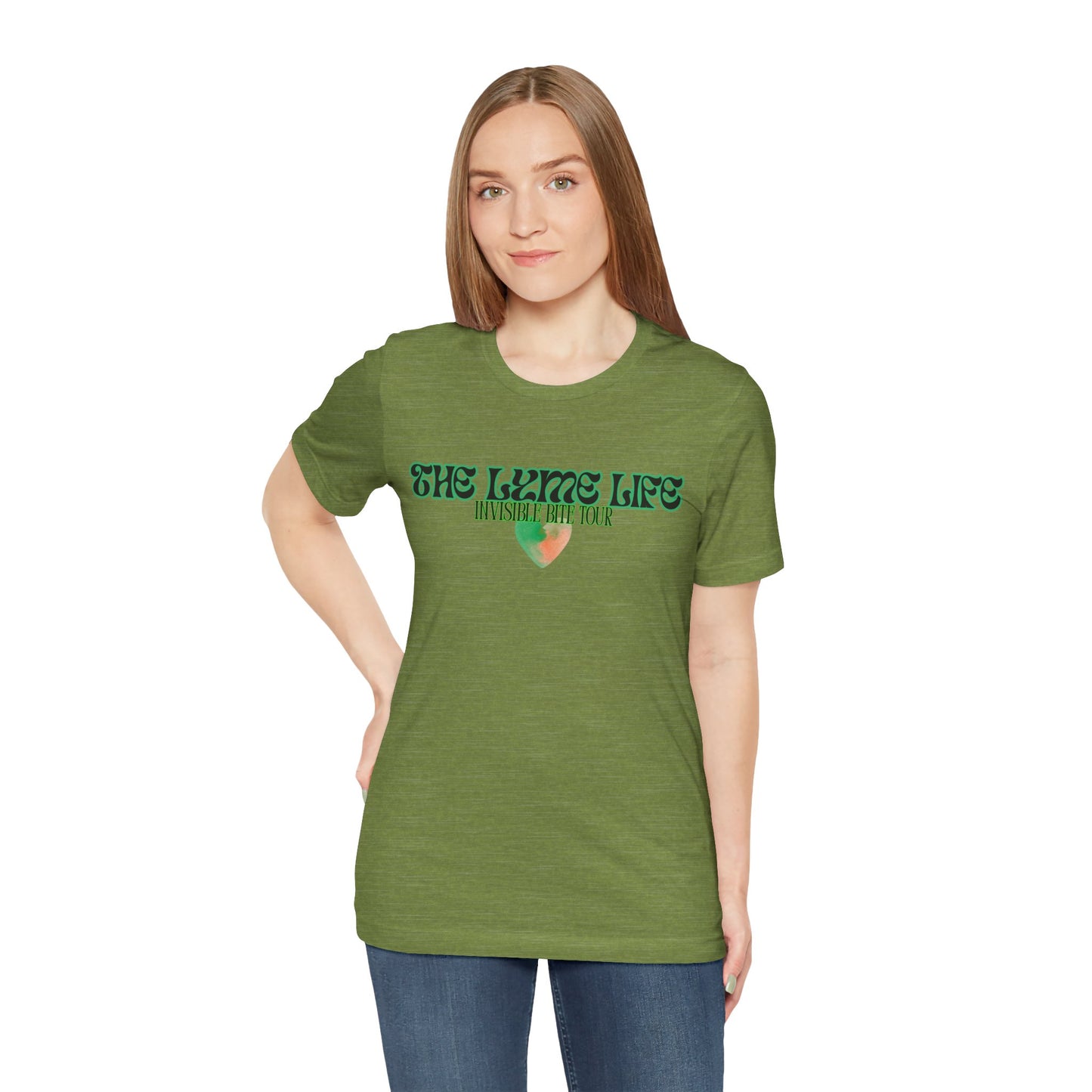 Surviving Lyme The Lyme Life Invisible Bite Tour - Bella+Canvas Ultra Soft Tee. Vintage Band Tee Style