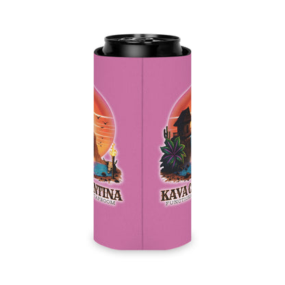 Custom Kav Order Can Cooler SLIM Koozie (LIGHT PINK)