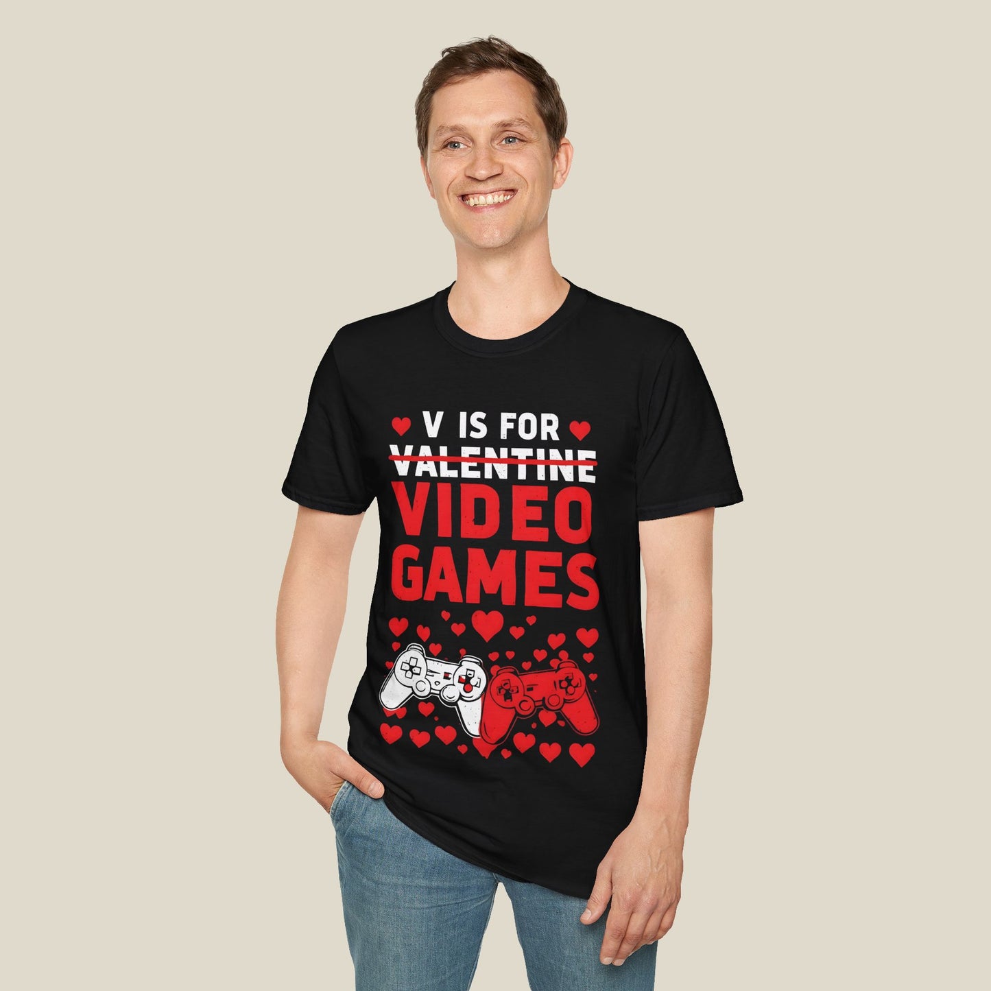 The Valentines Day Tee. V is for Video Games.