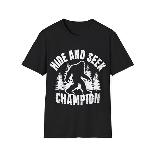 Hide and Seek Funny Bigfoot T-Shirt