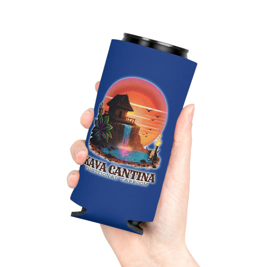 Custom Kav Order Can Cooler SLIM Koozie (BLUE)