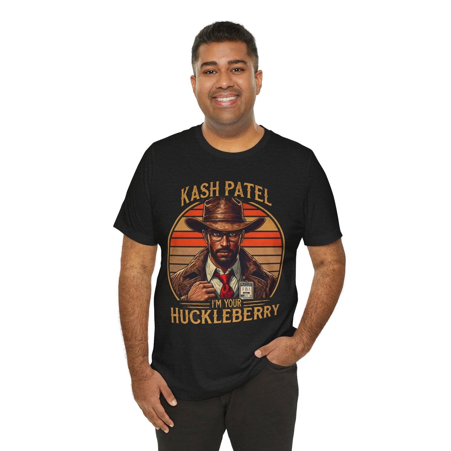 Kash Patel I'm Your Huckleberry -FBI Vintage Style Ultra Soft Short Sleeve Tee