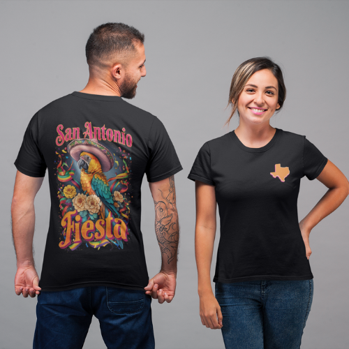 San Antonio Fiesta Tee Ultra Comfy Vintage Style t-shirt - Unisex Easy Fit Shirt